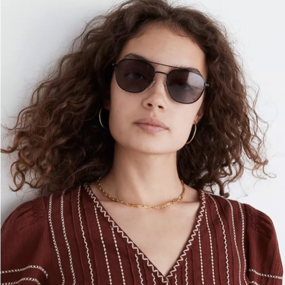 Madewell Suffolk Aviator Sunglasses